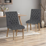 Christopher Knight Home® - Noble House - Fieldmaple Tufted Fabric Dining Chair (Set Of 2)