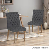 Christopher Knight Home® - Noble House - Fieldmaple Tufted Fabric Dining Chair (Set Of 2)