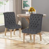 Christopher Knight Home® - Noble House - Fieldmaple Tufted Fabric Dining Chair (Set Of 2)