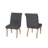 Christopher Knight Home® - Noble House - Fieldmaple Tufted Fabric Dining Chair (Set Of 2)