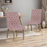 Christopher Knight Home® - Noble House - Fieldmaple Tufted Fabric Dining Chair (Set of 2)