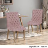 Christopher Knight Home® - Noble House - Fieldmaple Tufted Fabric Dining Chair (Set of 2)