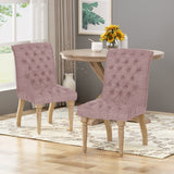 Christopher Knight Home® - Noble House - Fieldmaple Tufted Fabric Dining Chair (Set of 2)