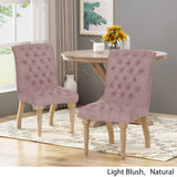 Christopher Knight Home® - Noble House - Fieldmaple Tufted Fabric Dining Chair (Set of 2)