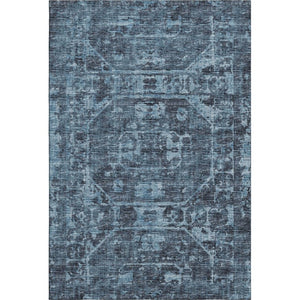 HomeRoots Tribal Polyester Area Rug Washable Indoor Outdoor Low Pile for Patio or Living Room 10' x 14' 642685
