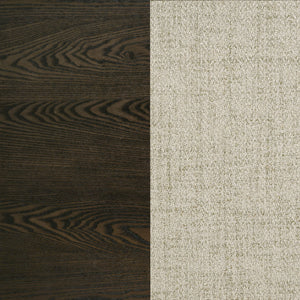 English Elm Blakely Beige Upholstered Dining Chairs Set of 2 — Retro-Molded Backs, Padded Seats, Ash Finish Frames B062P375522