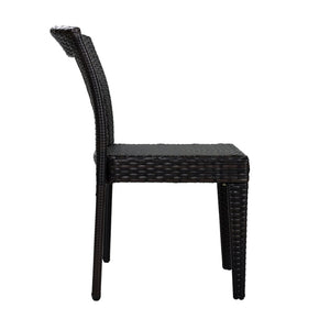 English Elm 7-piece Outdoor Patio Dining Set Acacia Wood Table Six Stackable Rattan Chairs 64274.00_N779P433231B-3