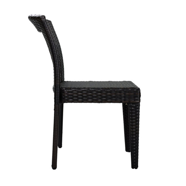 English Elm 7-piece Outdoor Patio Dining Set Acacia Wood Table Six Stackable Rattan Chairs 64274.00_N779P433231B-3