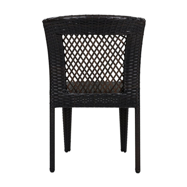 English Elm 7-piece Outdoor Patio Dining Set Acacia Wood Table Six Stackable Rattan Chairs 64274.00_N779P433231B-3