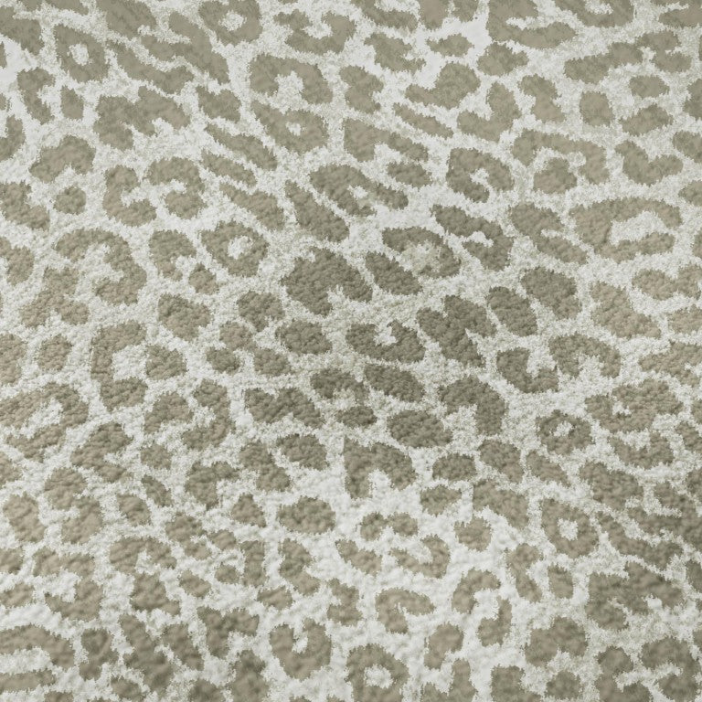 Leopard Print Washable Polyester Area Rug Low Pile for Indoor Outdoor Patio and Living Room