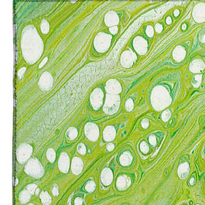 HomeRoots 9' X 12' Shamrock Green & Ivory Abstract Rug - Durable, Washable, Stylish for Indoor & Outdoor Spaces 642828
