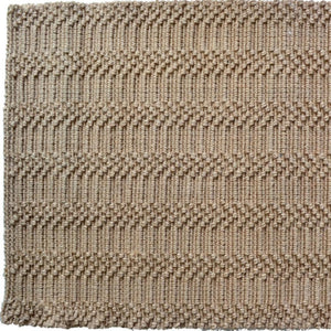 HomeRoots 6' Natural Jute Hand-Woven Area Rug - Unique Abstract Design for Entryways, Kitchens & More! 642835