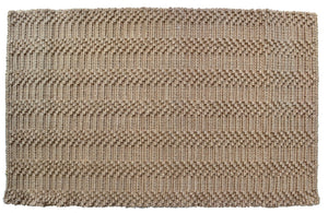 HomeRoots 5' X 7' Hand-Woven Jute Area Rug - Modern Abstract Design, Unique Artisan Craftsmanship & Durability 642836