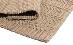 HomeRoots 5' X 7' Hand-Woven Jute Area Rug - Modern Abstract Design, Unique Artisan Craftsmanship & Durability 642836