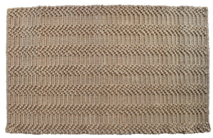HomeRoots 5' X 7' Hand-Woven Jute Area Rug - Modern Abstract Design, Unique Artisan Craftsmanship & Durability 642836