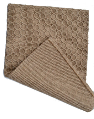 HomeRoots 6' Hand-Woven Natural Jute Area Rug - Modern Geometric Design for Stylish and Cozy Spaces 642838