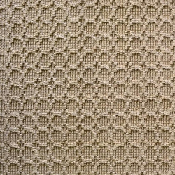 HomeRoots 6' Hand-Woven Natural Jute Area Rug - Modern Geometric Design for Stylish and Cozy Spaces 642838