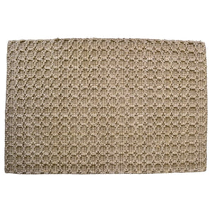 HomeRoots 6' Hand-Woven Natural Jute Area Rug - Modern Geometric Design for Stylish and Cozy Spaces 642838