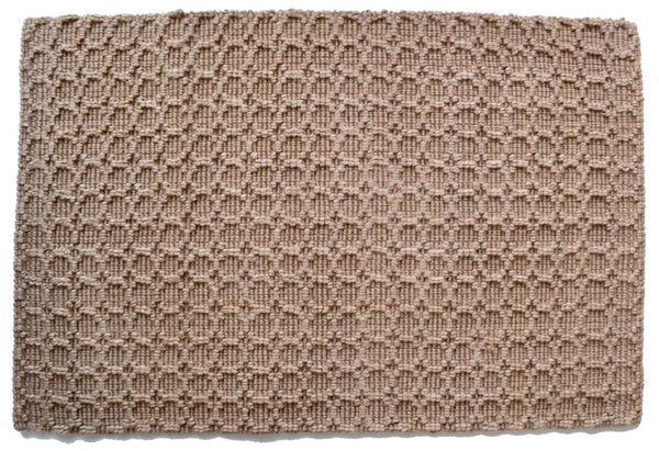 HomeRoots 6' Natural Jute Geometric Area Rug - Hand-Woven, Durable, and Stylish for Modern Living Spaces 642839