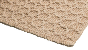 HomeRoots 6' Natural Jute Geometric Area Rug - Hand-Woven, Durable, and Stylish for Modern Living Spaces 642839