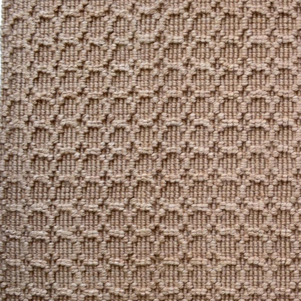 HomeRoots 6' Natural Jute Geometric Area Rug - Hand-Woven, Durable, and Stylish for Modern Living Spaces 642839
