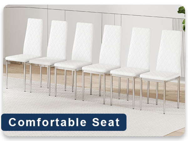 English Elm Office Mid-back Faux Leather Chair Set of 8 for Conference and Reception Areas W2920P303604