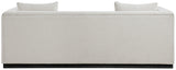 Alfie Beige Linen Textured Fabic Sofa 642Beige-S Meridian Furniture