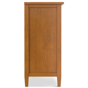 English Elm Warm Shaker 8 Cube Storage Pine Console Table Light Brown 8 Cubbies Hand-Finished Solid Wood 60.8" Wide B136P284184