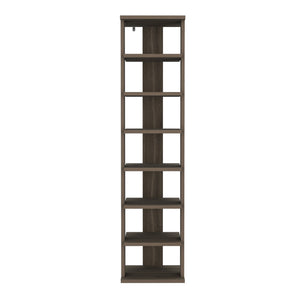 English Elm Odesto 48.7" Tall Vertical Shoe Rack with 8 Tiers – Space-Saving, Sturdy Melamine Organizer for Entryway Bedroom Closet Brown Gray 52.8 L x 17 W x 3.2 H B070P234360