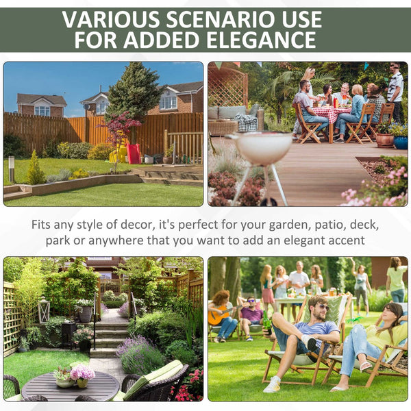 English Elm Outsunny 13" X 18" Glazed Ceramic Garden Stool - Woven Lattice Design For Indoor/Outdoor Use W2225P174094-GIGA