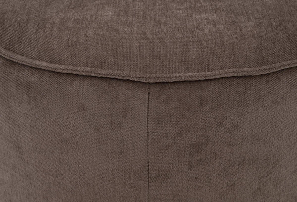 Vale Performance Fabric Ottoman with Ash Wood Plinth Base for Living Room Seating