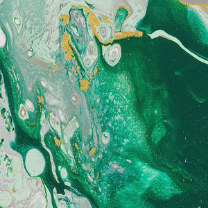 HomeRoots 9' X 12' Green and Ivory Abstract Area Rug - Durable, Washable, Stylish for Indoor & Outdoor Spaces! 643503