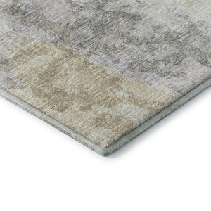 HomeRoots 10' Oversized Midnight Ivory & Beige Abstract Area Rug - Washable, Durable, Indoor/Outdoor Use! 643618