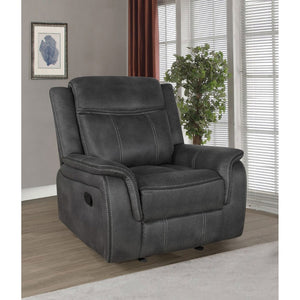 English Elm Franklin Microfiber Glider Recliner with Tufted Back and Cool Gel Memory Foam Seat B062P447788