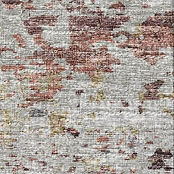 HomeRoots 8' X 10' Washable Silver Mauve & Gold Abstract Area Rug – Durable, UV-Protected, Stylish Home Decor 643735