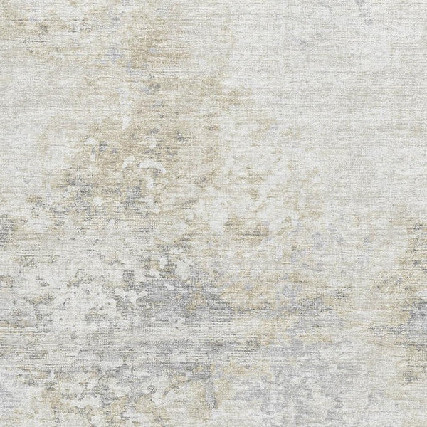 HomeRoots 5' X 8' Ivory and Beige Abstract Area Rug - Stylish, Washable, UV-Protected for Modern Living Spaces 643745