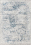 Unique Loom Finsbury Sarah Machine Made Abstract Rug Blue, Ivory/Gray/Light Blue 6' 1" x 9' 0"