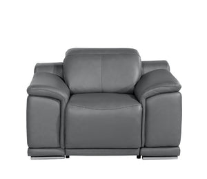 48 Inch Genuine Leather Power Wall Hugger Recliner with Usb Charging for Living Room