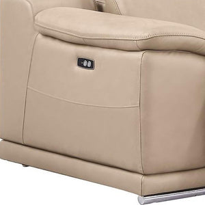 Three Piece Genuine Leather Sectional Sofa Set for Elegant Five Seat Living Room Comfort