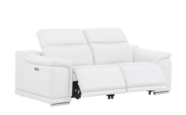 Three Piece Genuine Leather Sectional Sofa Set for Elegant Five Seat Living Room Comfort