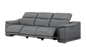 Two Piece Genuine Leather Sectional Sofa Set for Spacious Living Room Comfort and Style