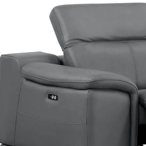 Two Piece Genuine Leather Sectional Sofa Set for Spacious Living Room Comfort and Style