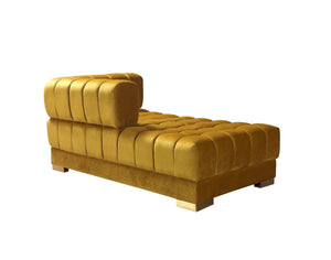 HomeRoots Mustard Velvet U-Shaped Sectional Sofa with Toss Pillows - Luxurious Comfort & Stylish Design! 643885