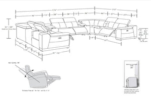 HomeRoots Beige Leather Modular U-Shaped Sectional Sofa - 10-Piece Comfort with USB Console & Power Recline 643930