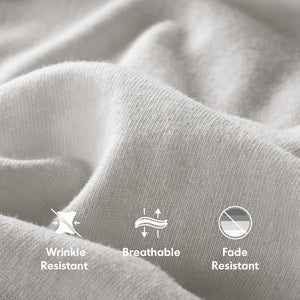 English Elm Cotton Blend Jersey Knit Sheet Set - Cozy Queen All-Season Bedding For Ultimate Comfort & Care B035P294163