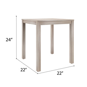 English Elm Wallace & Bay - Beige Modern Wood End Tables Set of 2 — Compact 22" Square Design, Neutral Finish for Small Spaces B2709P406268