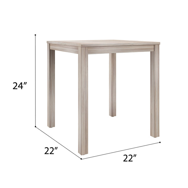 English Elm Wallace & Bay - Beige Modern Wood End Tables Set of 2 — Compact 22" Square Design, Neutral Finish for Small Spaces B2709P406268