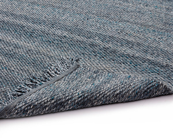 Sunpan LINDAU Hand-Woven Teal Rug - Durable PET Yarn, 8' x 10' for Indoor & Outdoor Spaces, Stylish Décor 108291