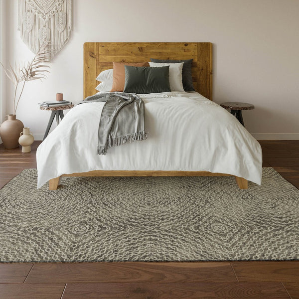 HomeRoots 8' X 10' Stylish Coffee and Beige Geometric Area Rug – Washable, UV-Protected & Stain Resistant Design 644009
