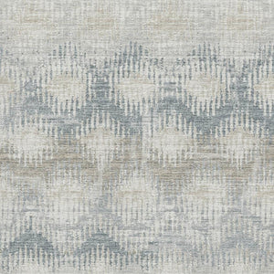 HomeRoots 8' X 10' Linen and Ivory Abstract Area Rug - Washable, UV Protected, and Ideal for Busy Homes! 644154